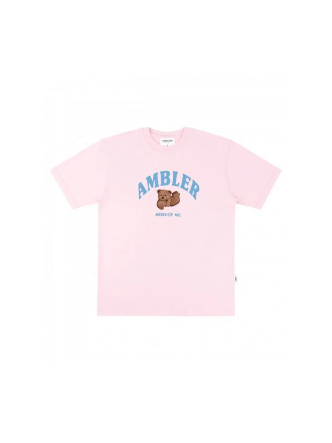 AMBLER Sliding Bear Over fit T-Shirts AS907 (Pink)