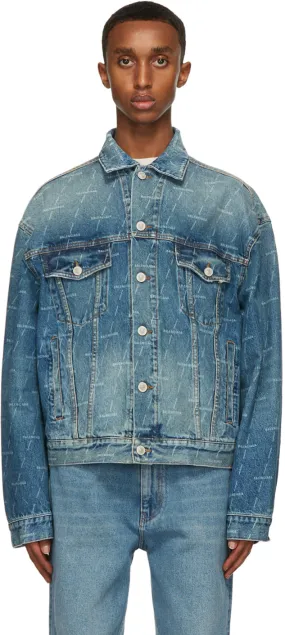Balenciaga Blue Denim Large Fit Jacket