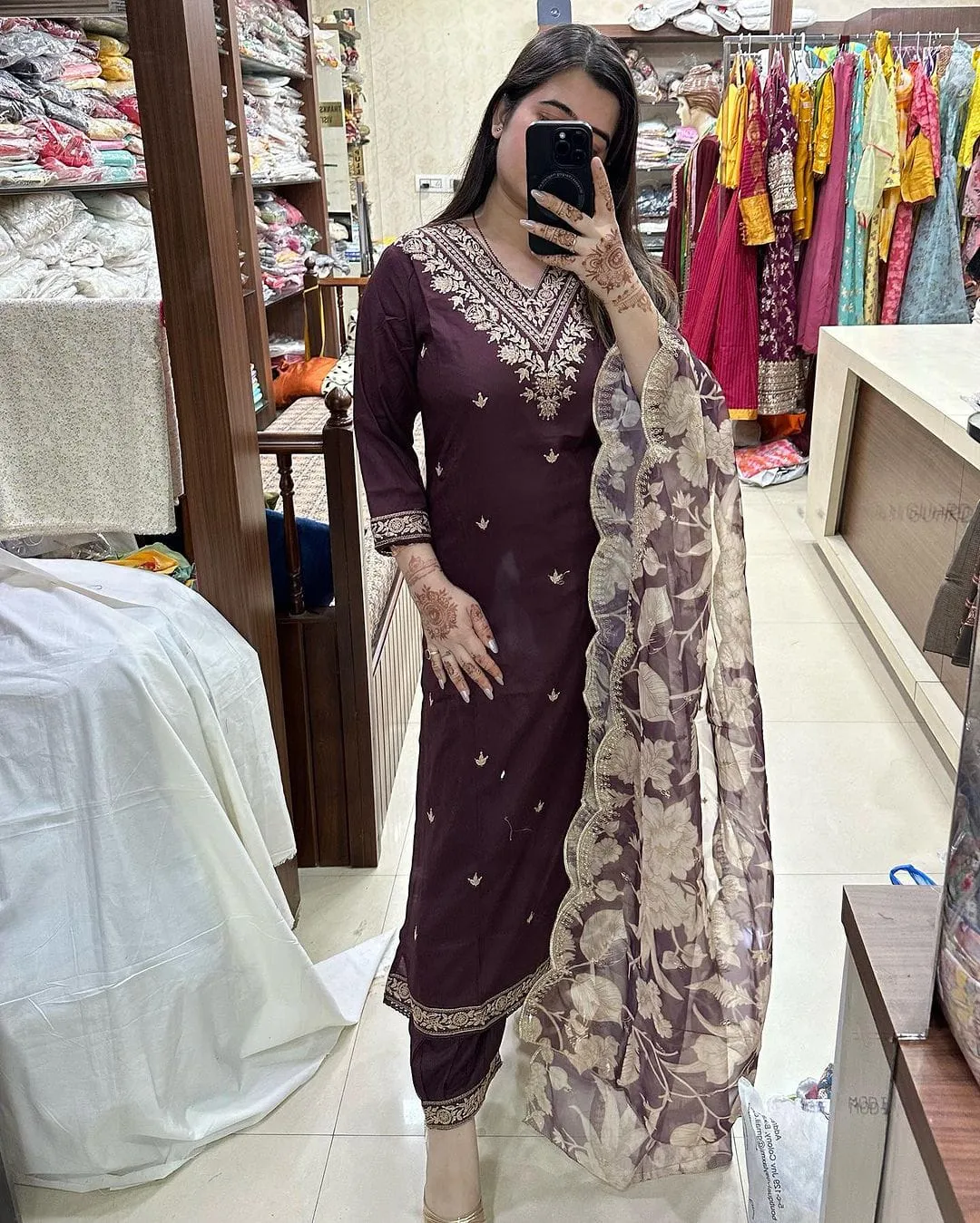 Beautiful Designer Afghani Soft Organza Salwar Suit