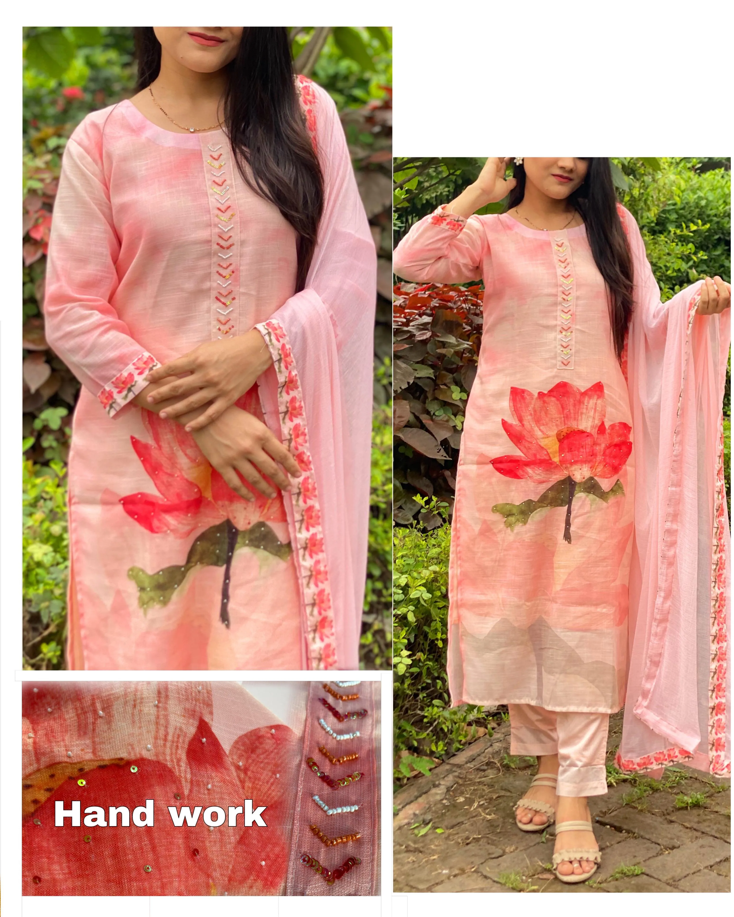 Beautiful Designer Ruhaani Cotton Slub Salwar Suit