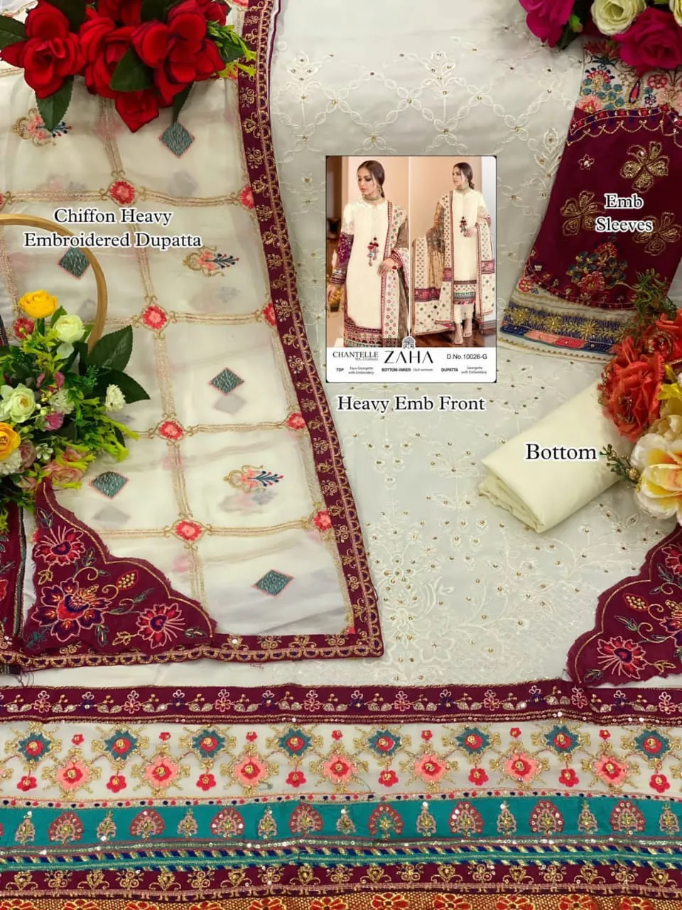 Beautiful Designer Zaha Chanterelle-vol-2 Pakisthani Suite