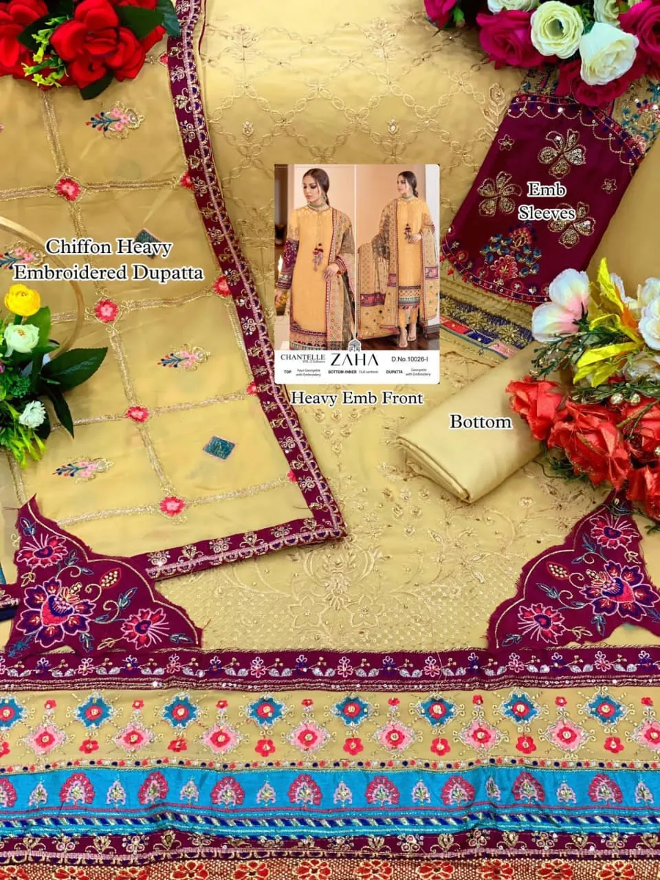 Beautiful Designer Zaha Chanterelle-vol-2 Pakisthani Suite