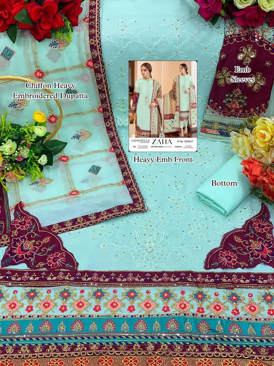 Beautiful Designer Zaha Chanterelle-vol-2 Pakisthani Suite