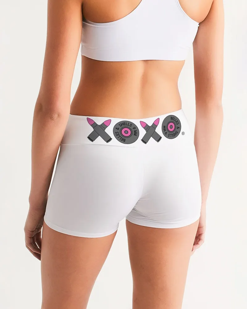 Belles & Shells Mid-Rise Yoga Shorts