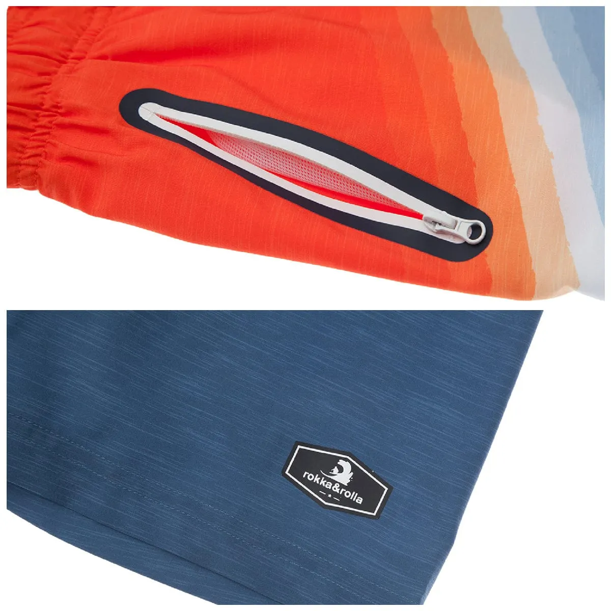 Boys' 4-Way Stretch Mesh Lined Swim Trunks