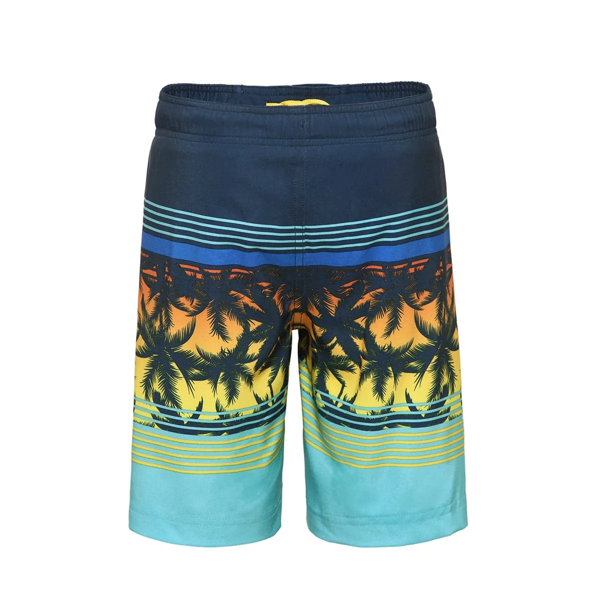 Boys' 4-Way Stretch Mesh Lined Swim Trunks