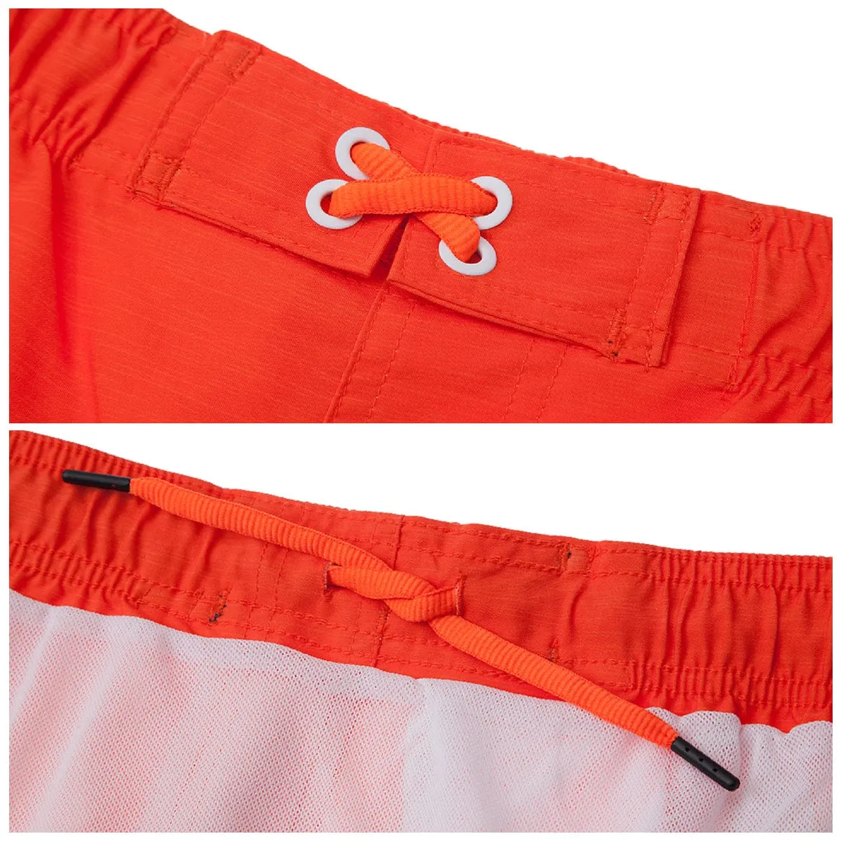 Boys' 4-Way Stretch Mesh Lined Swim Trunks