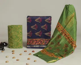 Buta Print Chanderi Silk Suit Set  (CHA730)