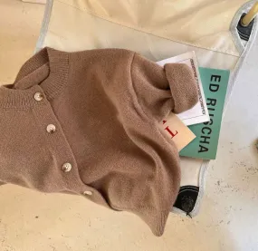 Children's Clothing Boys Casual Long Sleeve Cotton Cardigan Sweater Toddler Girls Fashion Letter Pattern Jacket Coat S4675612
