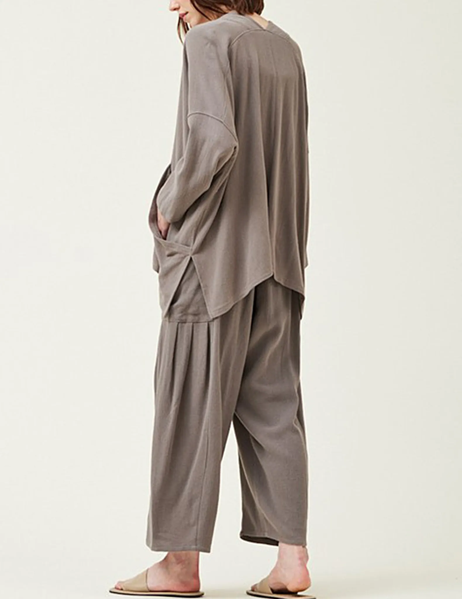 Claudia Deep Pocket Linen Kimono Jacket