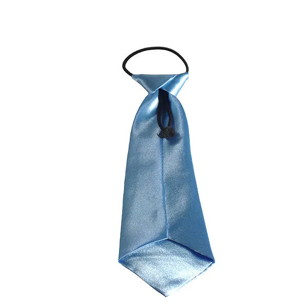 Easy Slip On Solid Color Polyester Tie, 1 to 6 years