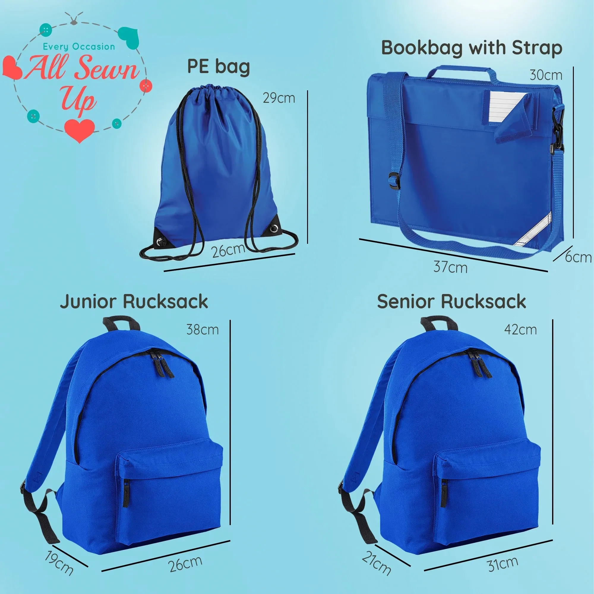 Embroidered PE bag - rainbow