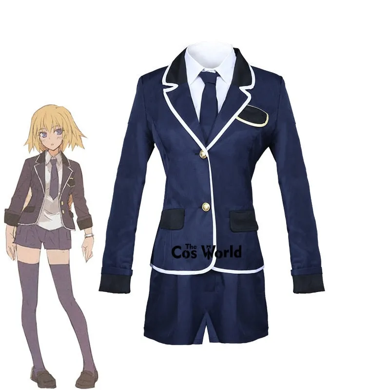 Fate Apocrypha Joan of Arc School Uniform Suits Jacket Coat Pants Outfit Anime Cosplay Costumes