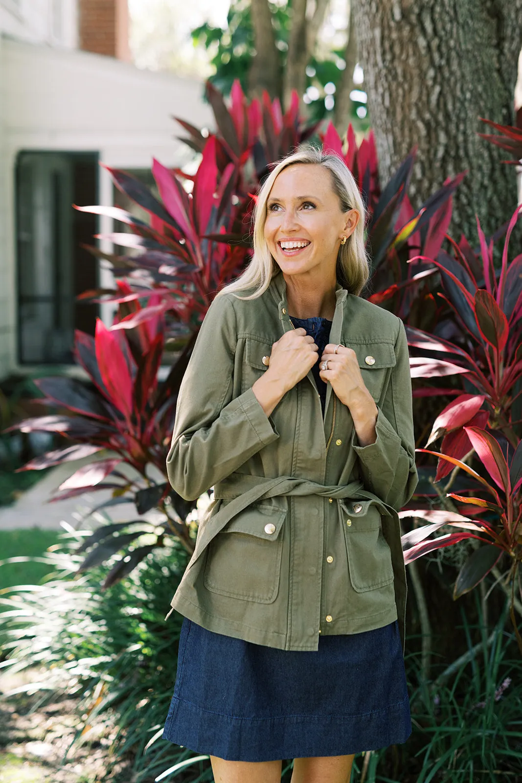 Field Jacket in Green Twill