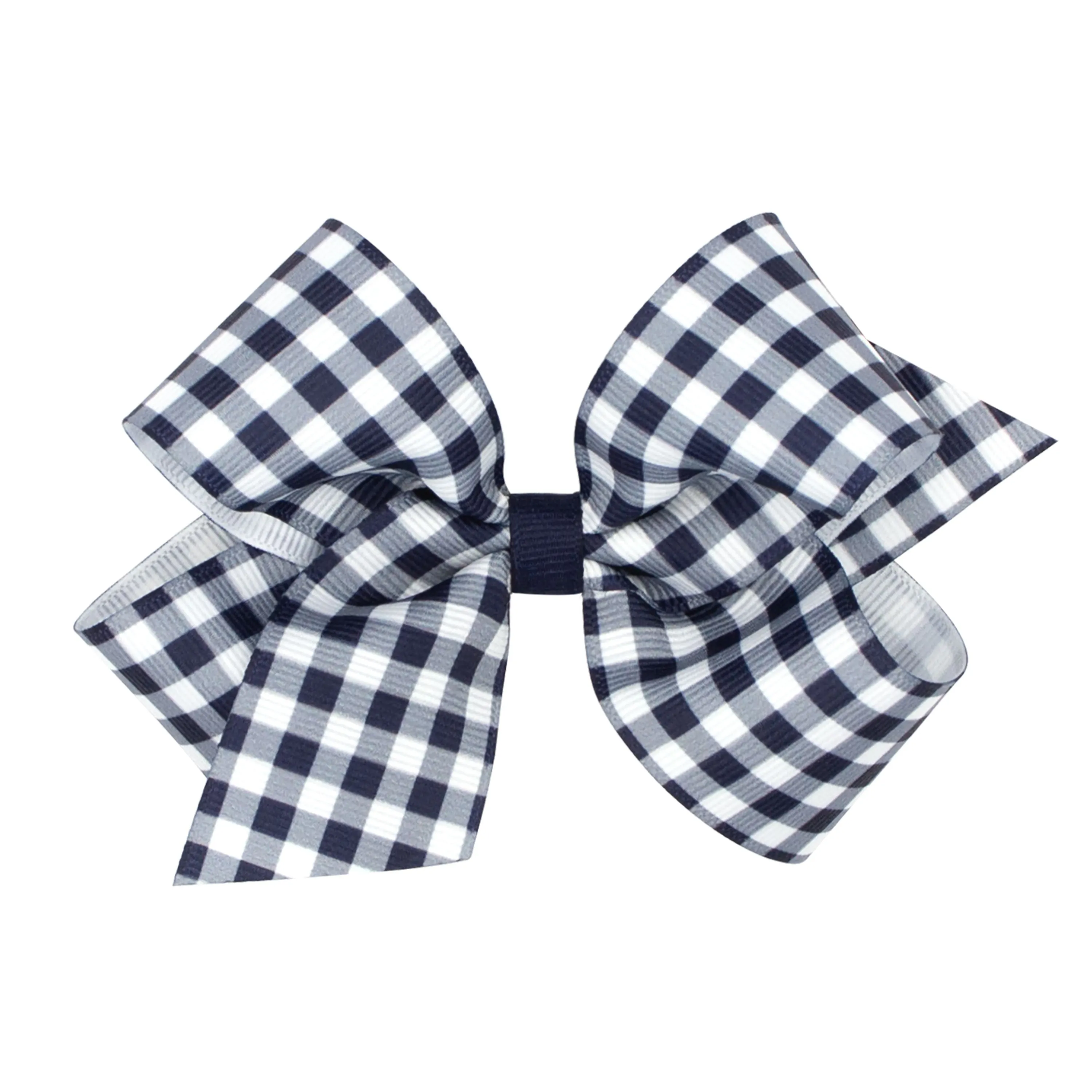 Gingham grosgrain bow- School uniform colors