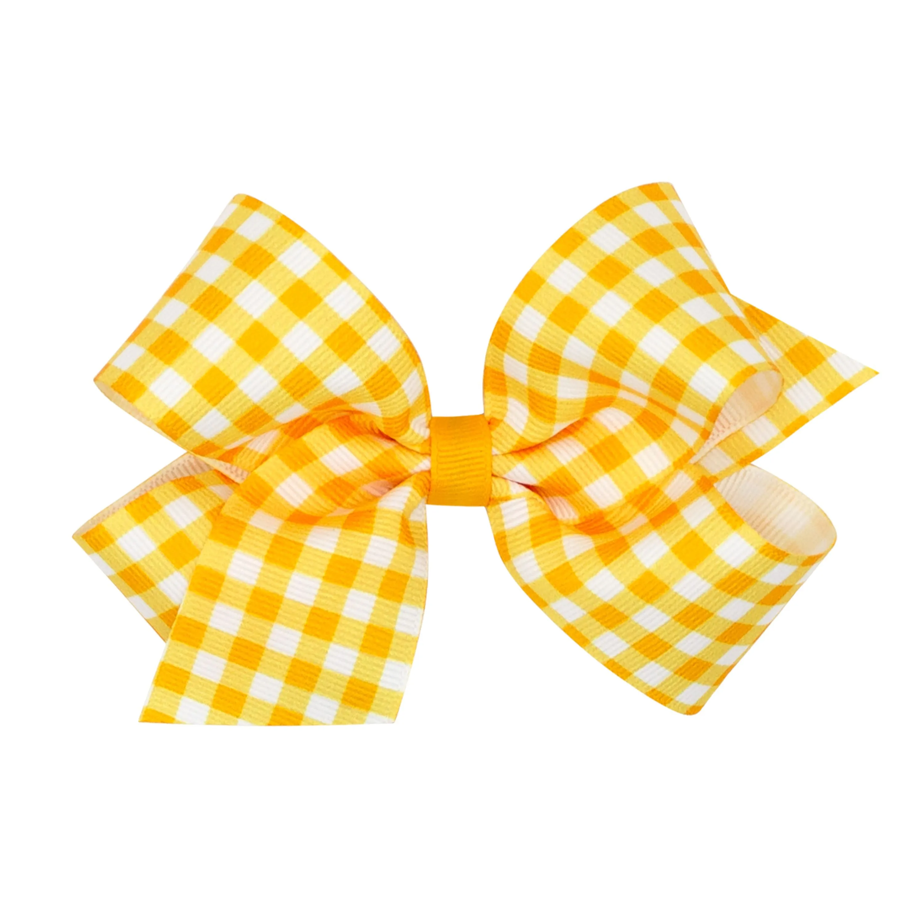 Gingham grosgrain bow- School uniform colors