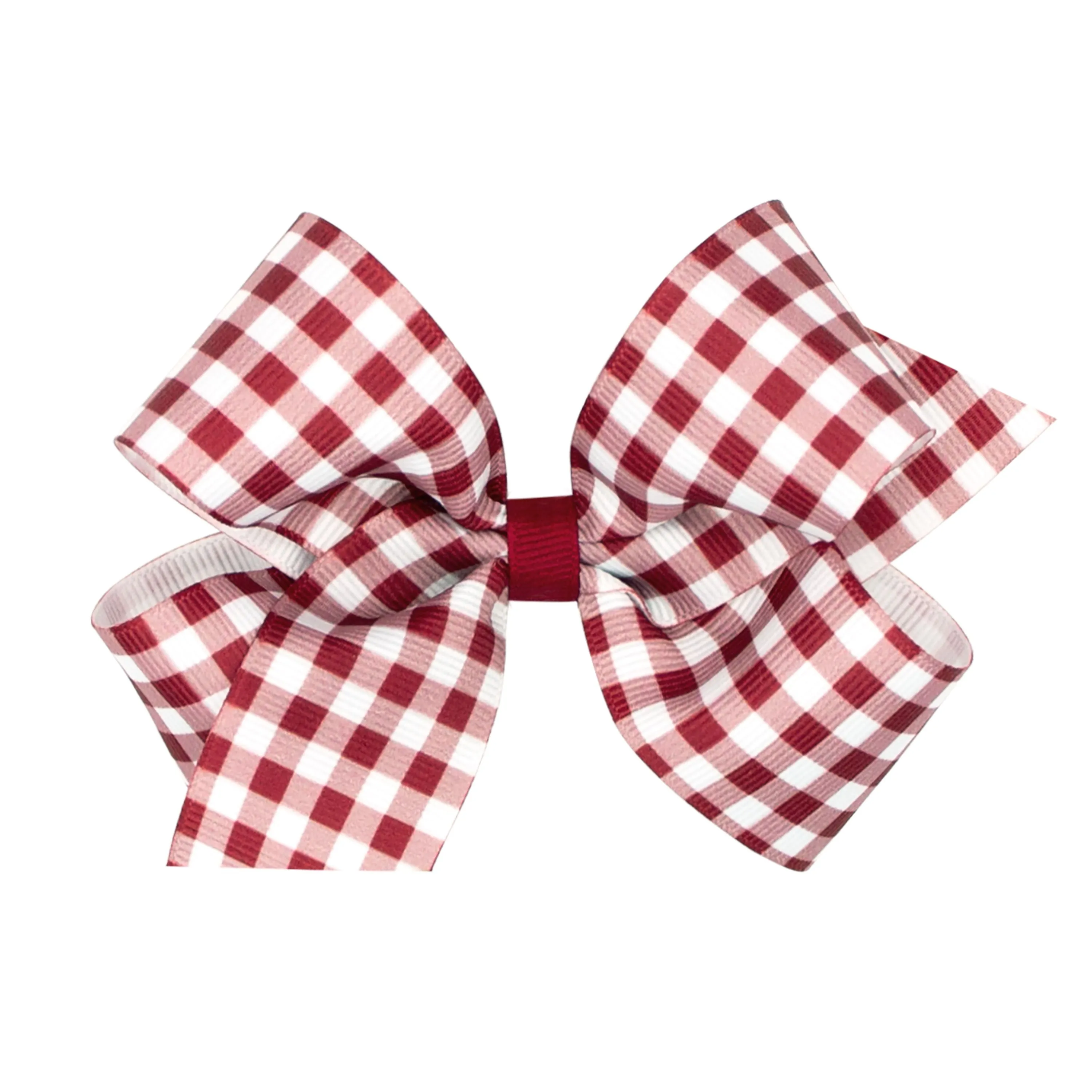 Gingham grosgrain bow- School uniform colors