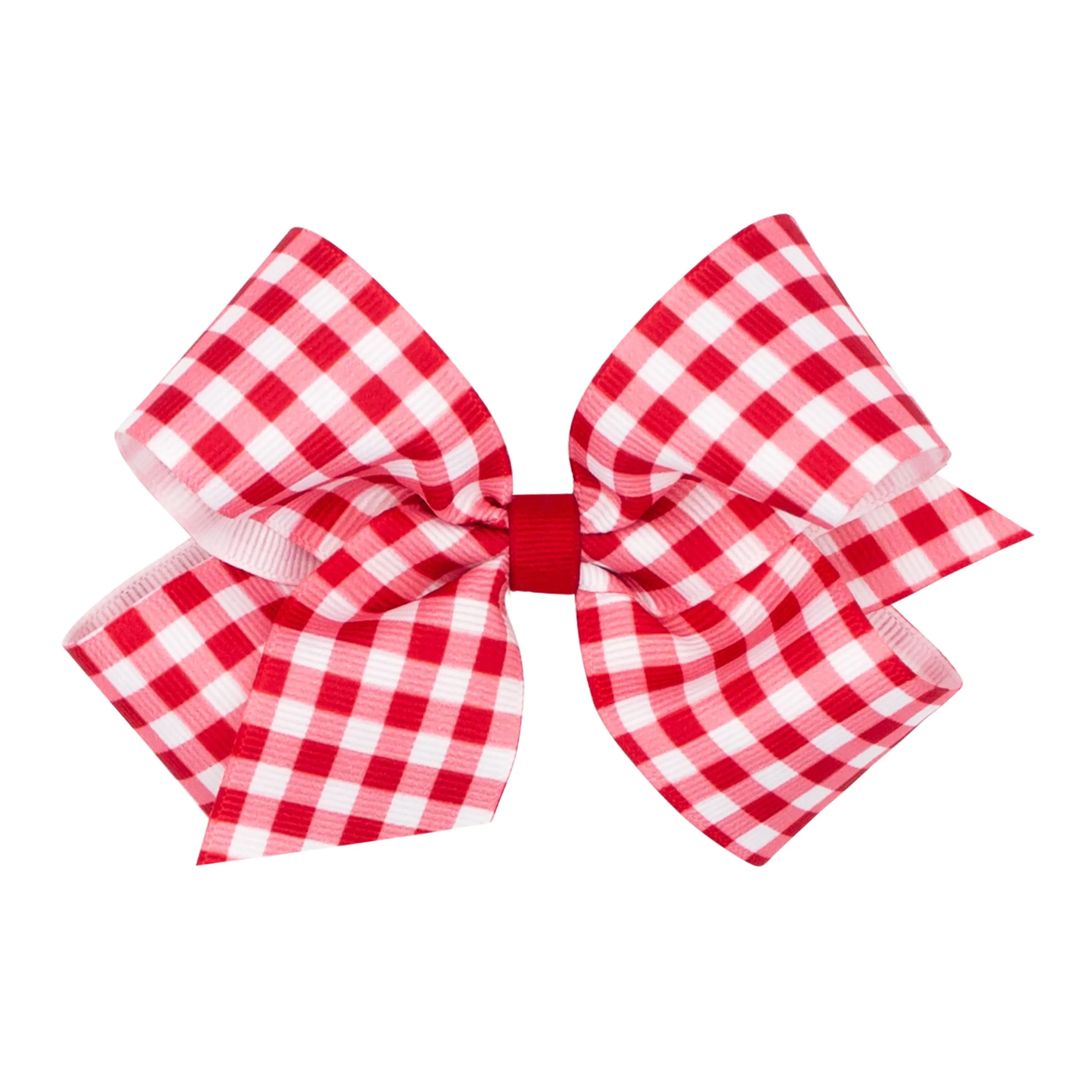 Gingham grosgrain bow- School uniform colors