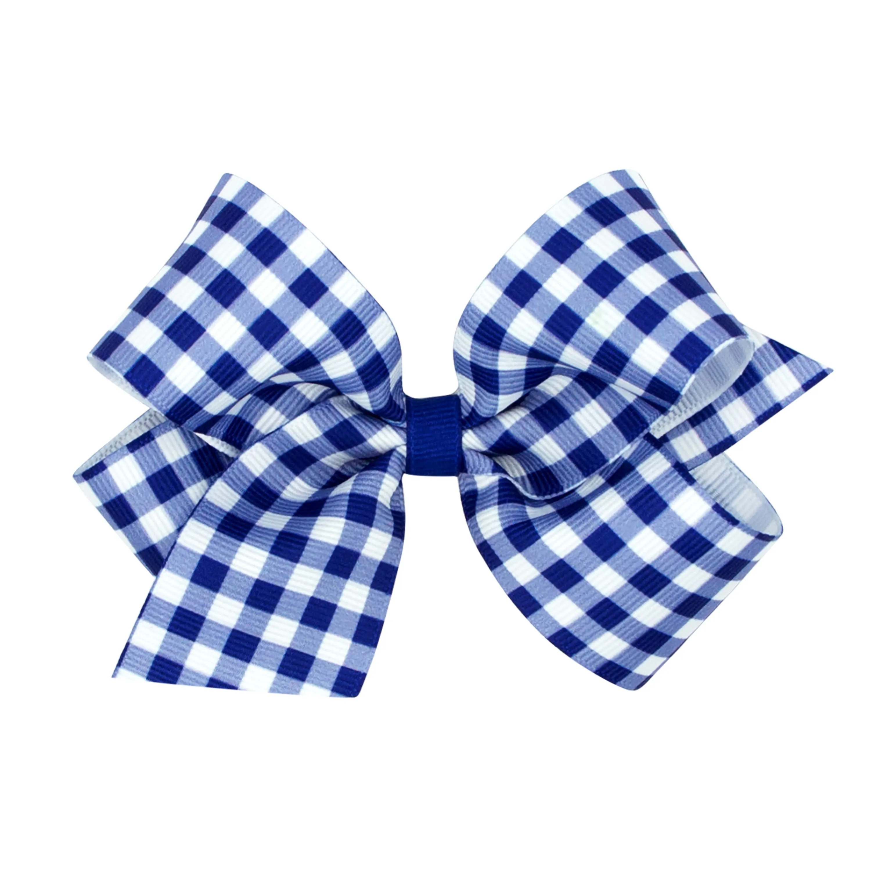 Gingham grosgrain bow- School uniform colors