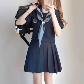 Kawaii Japanese College Style Blue JK Uniform Set