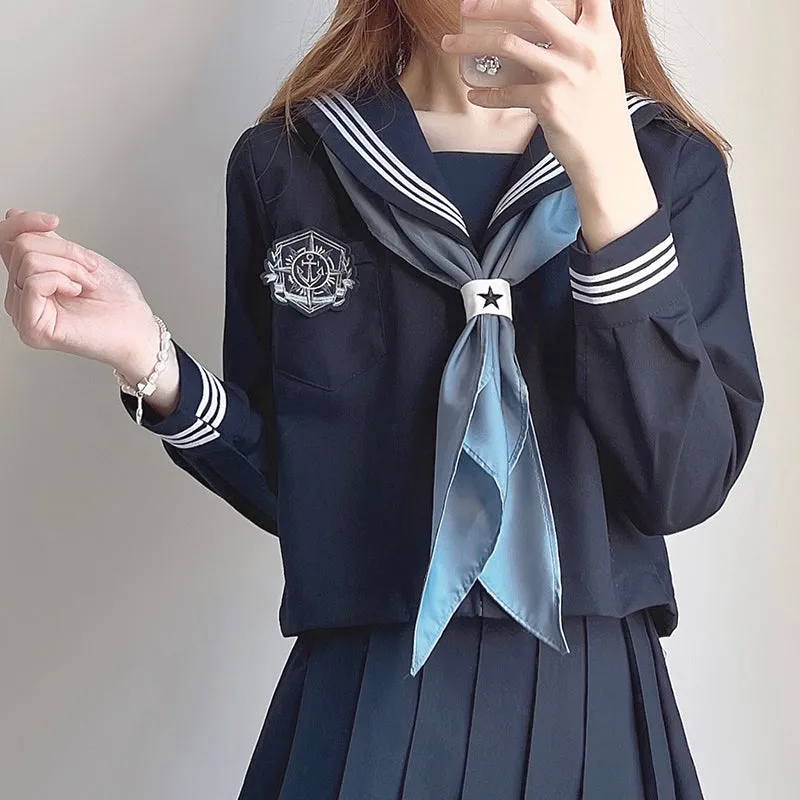 Kawaii Japanese College Style Blue JK Uniform Set
