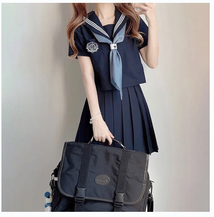 Kawaii Japanese College Style Blue JK Uniform Set