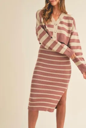 Knit Stripe Cardigan