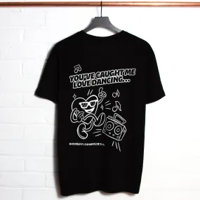 Love Dancing Back Print - Tshirt - Black