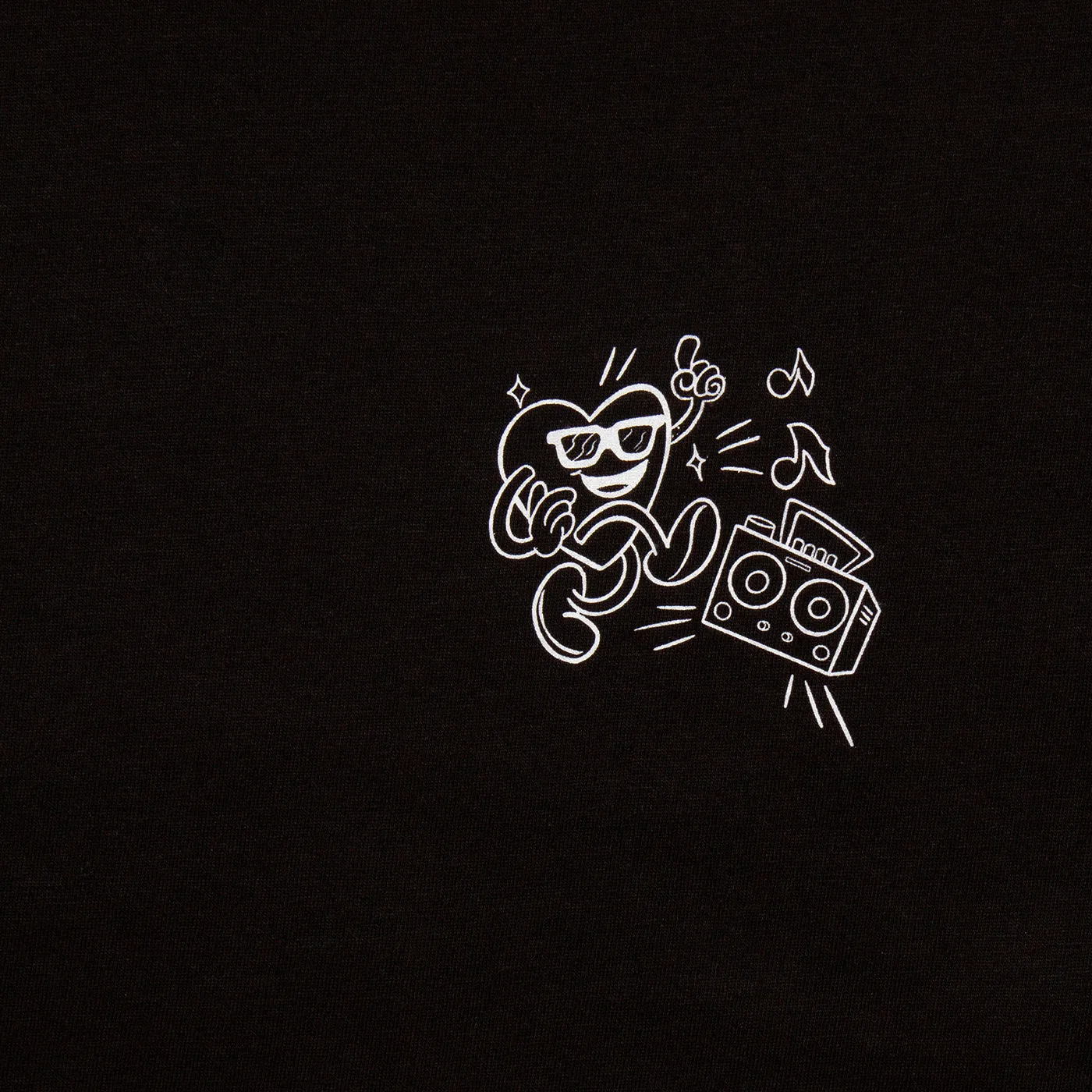 Love Dancing Back Print - Tshirt - Black