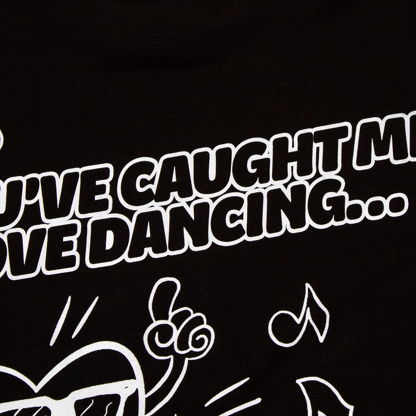Love Dancing Back Print - Tshirt - Black