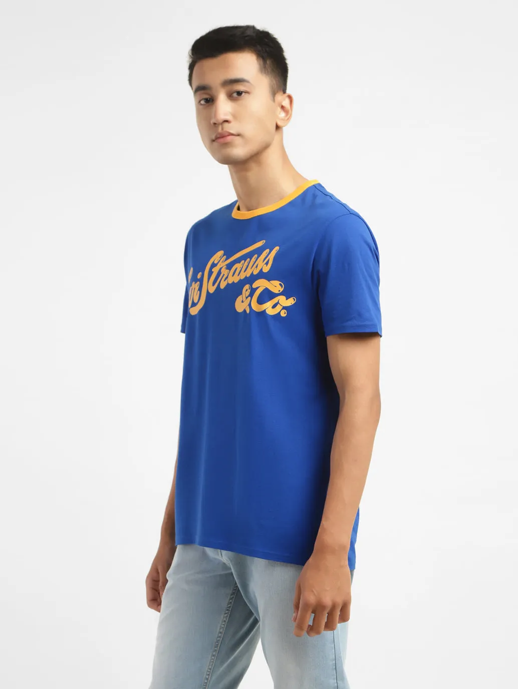 Men's Brand Logo Crew Neck T-shirt