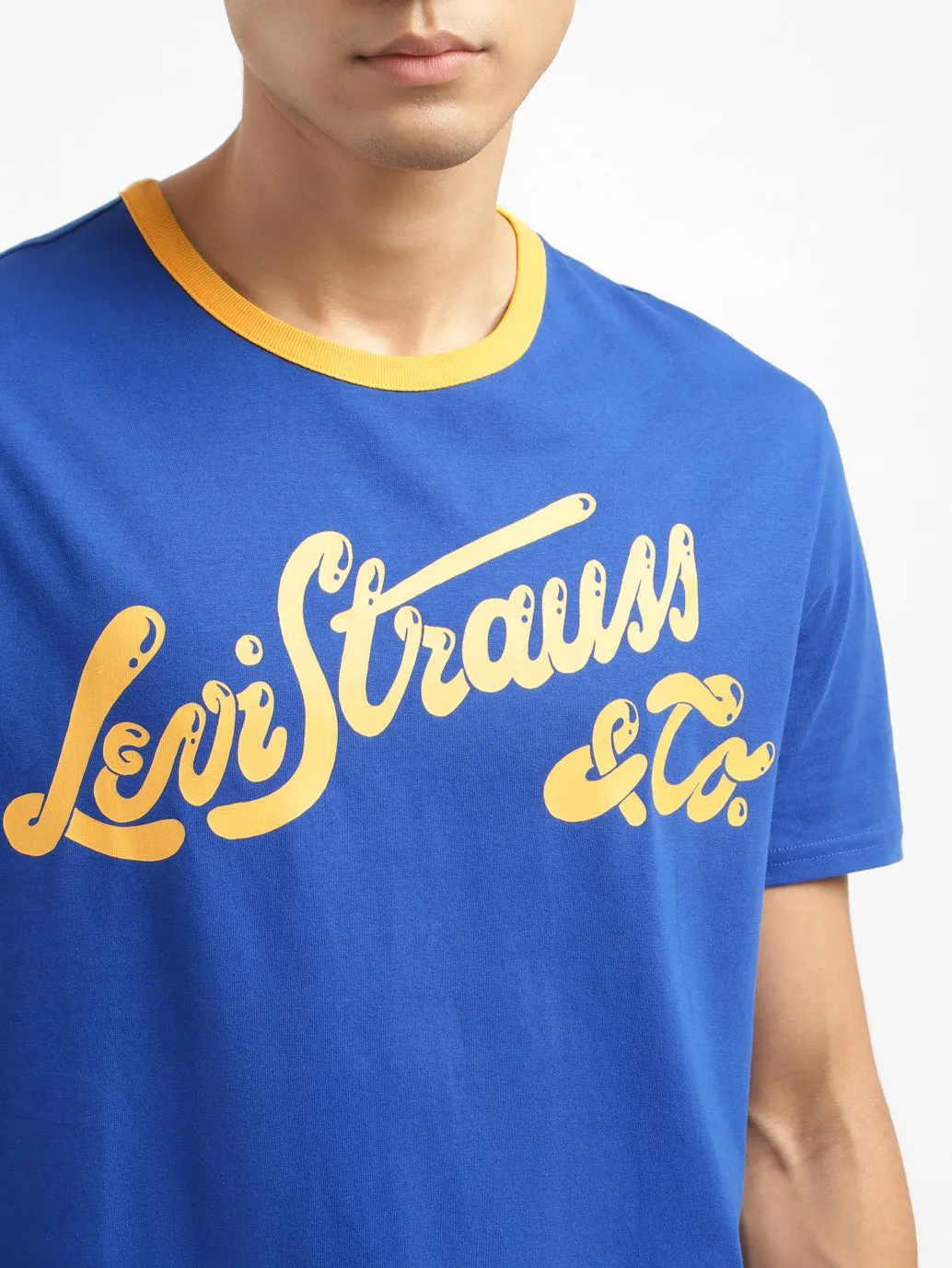 Men's Brand Logo Crew Neck T-shirt
