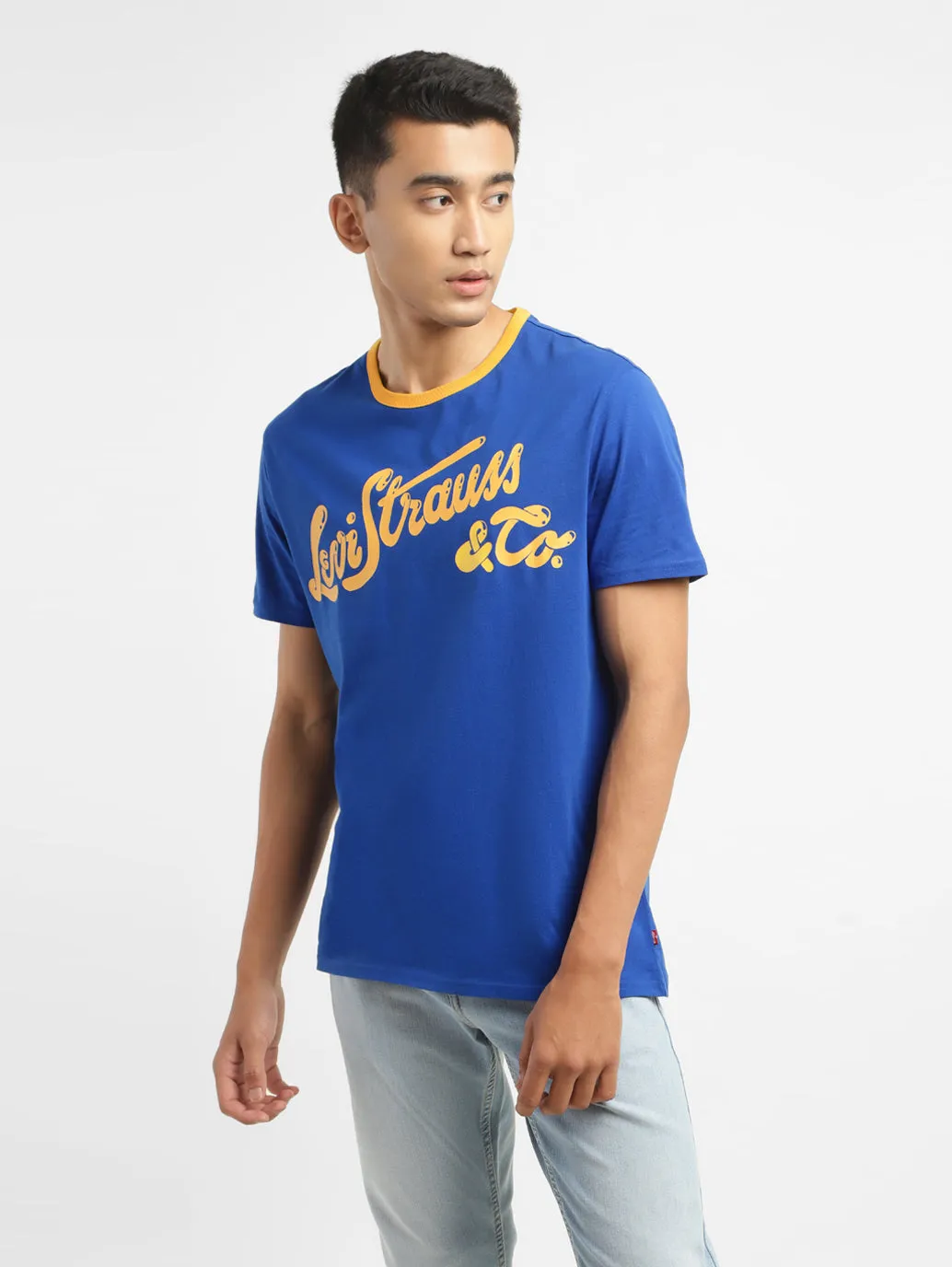 Men's Brand Logo Crew Neck T-shirt