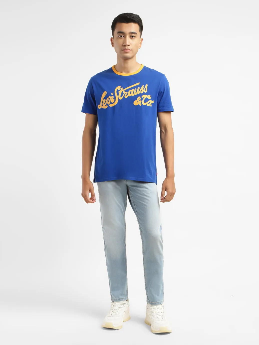 Men's Brand Logo Crew Neck T-shirt