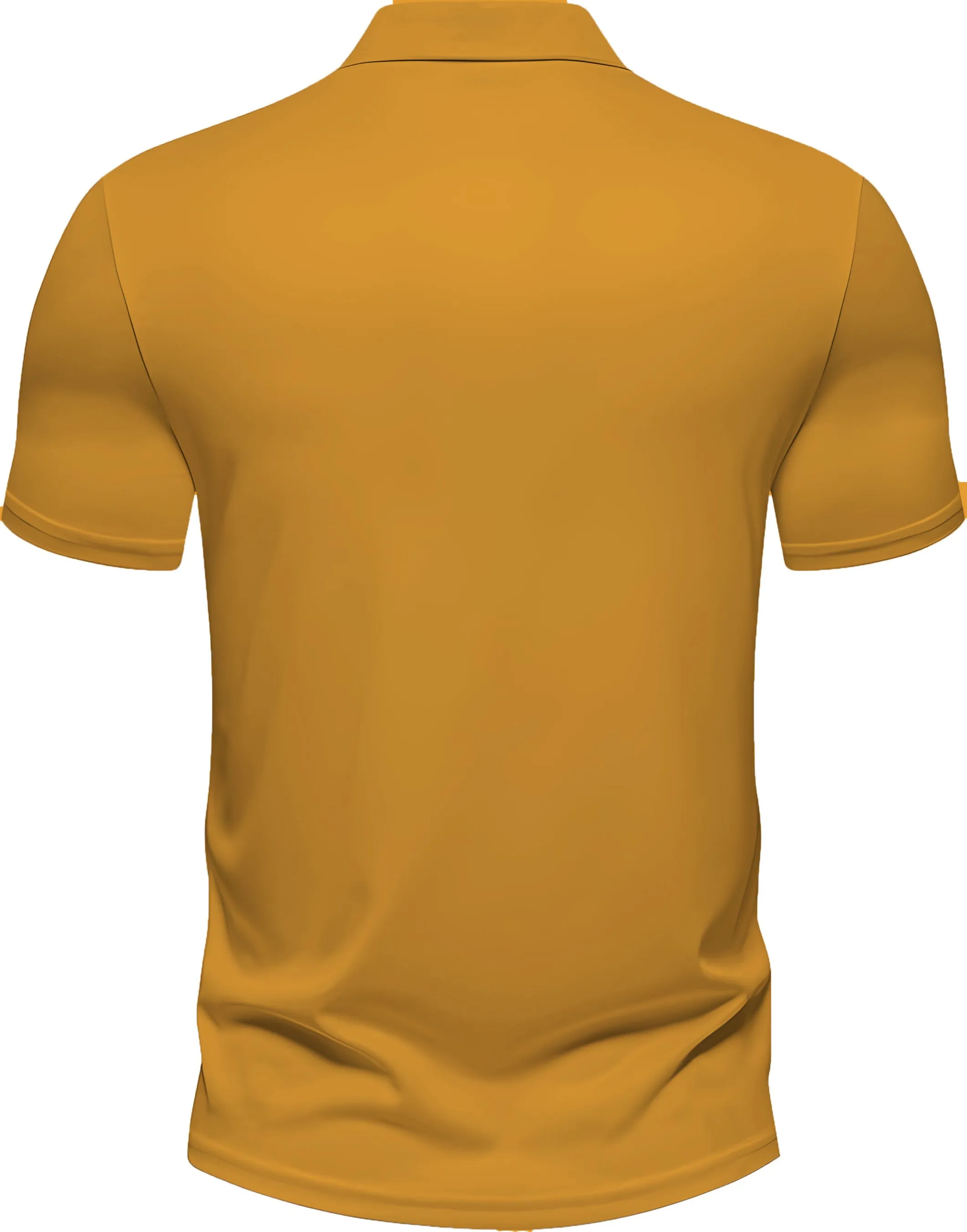 Men's Regular Fit Polo Neck Half Sleeve Solid Uniform T-Shirt | Polo T-Shirt for Men (Ochre Yellow)