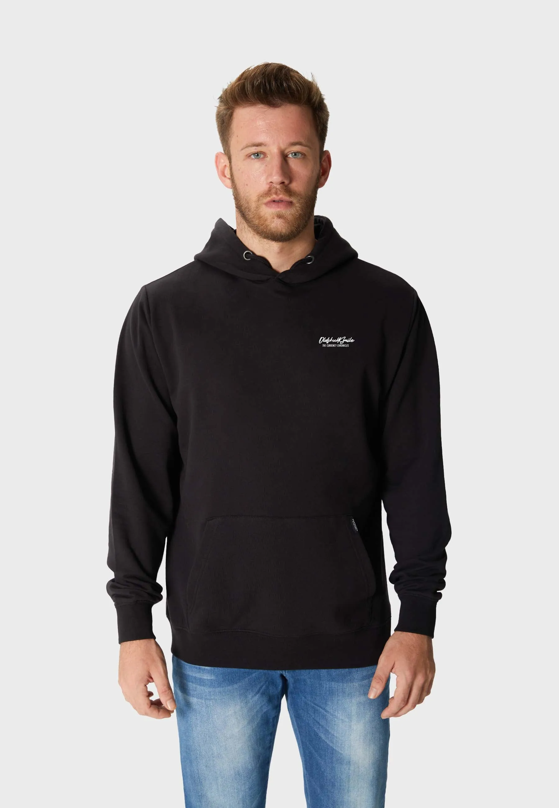 One Dollar Smile Backprint Hoodie Black