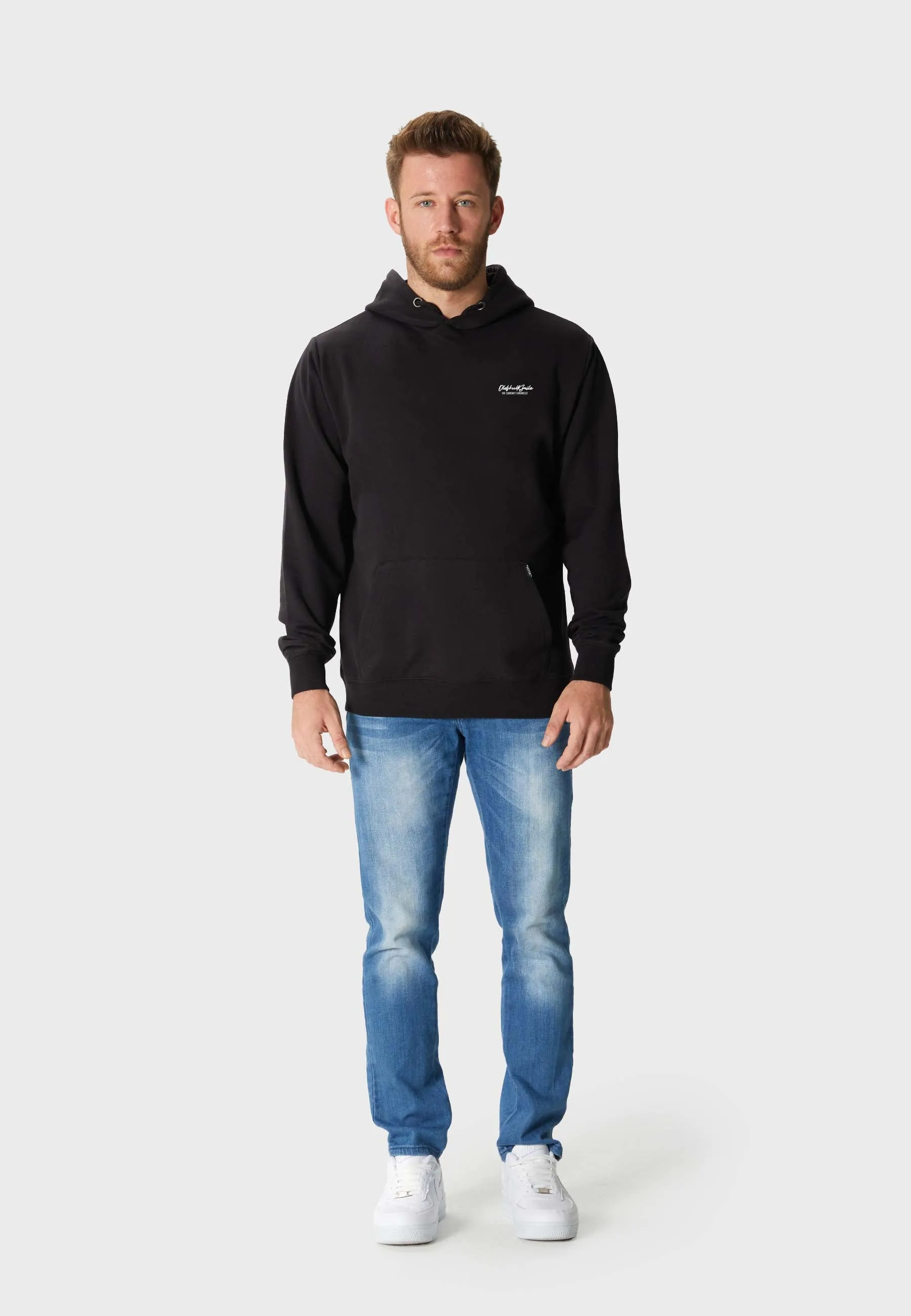 One Dollar Smile Backprint Hoodie Black