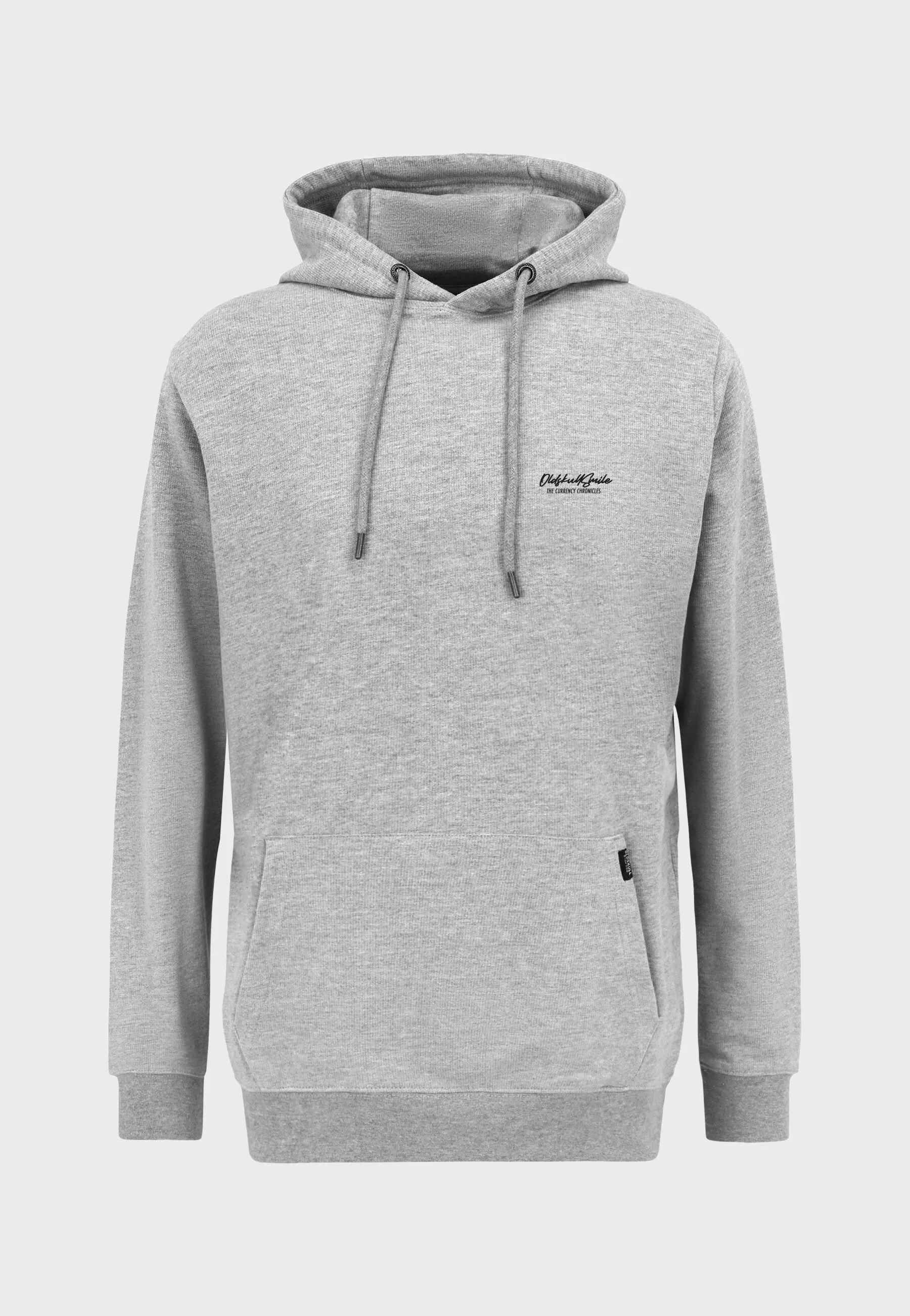 One Dollar Smile Backprint Hoodie Heather Grey