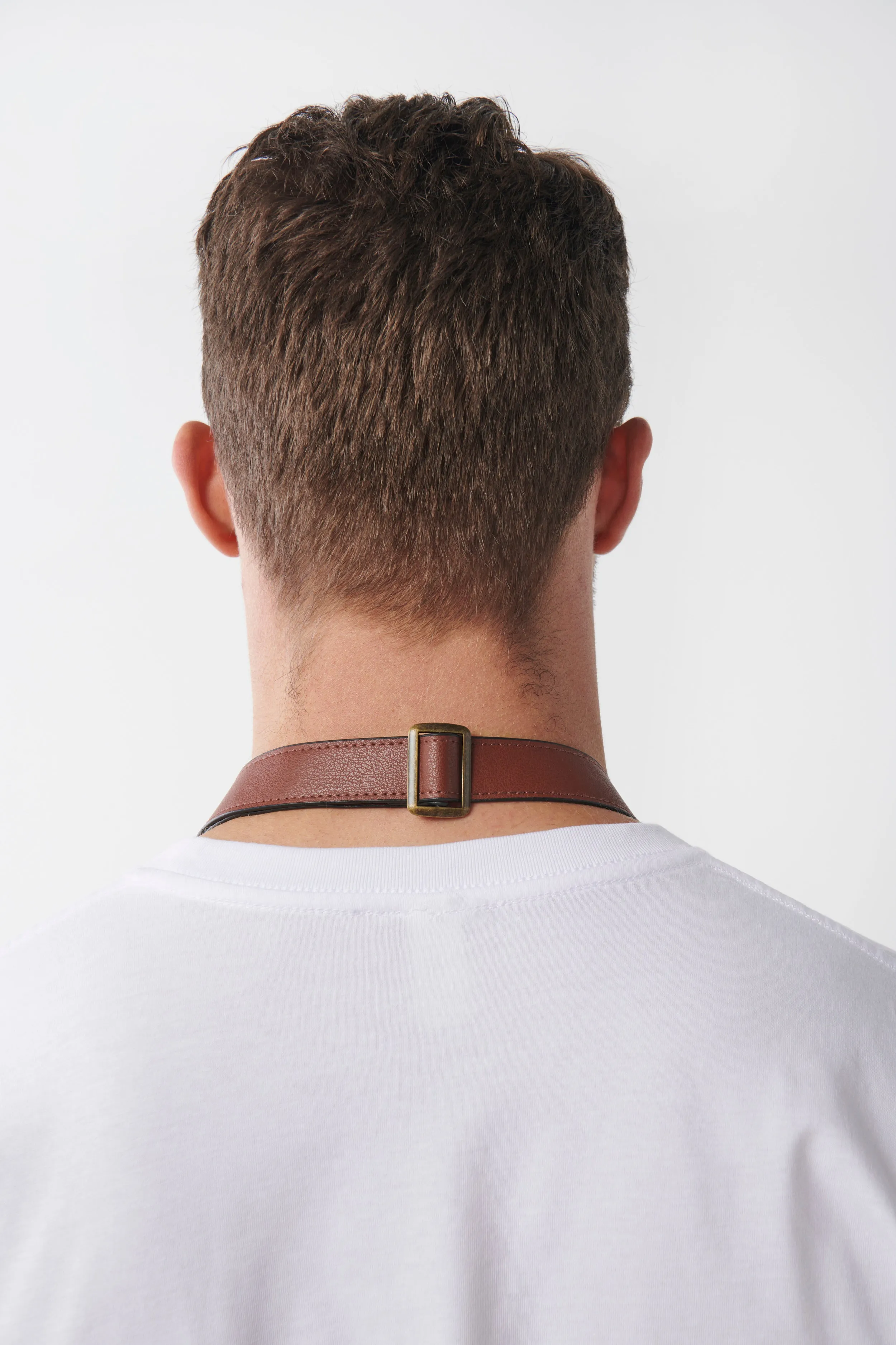 ORLANDO - PU Leatherette Neck Strap with Lobster Clips