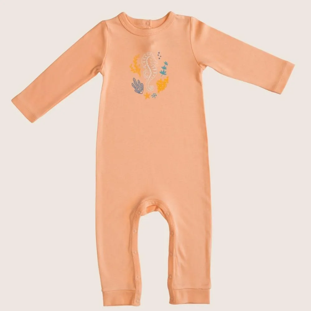 Seahorse Organic Baby Sleepsuit