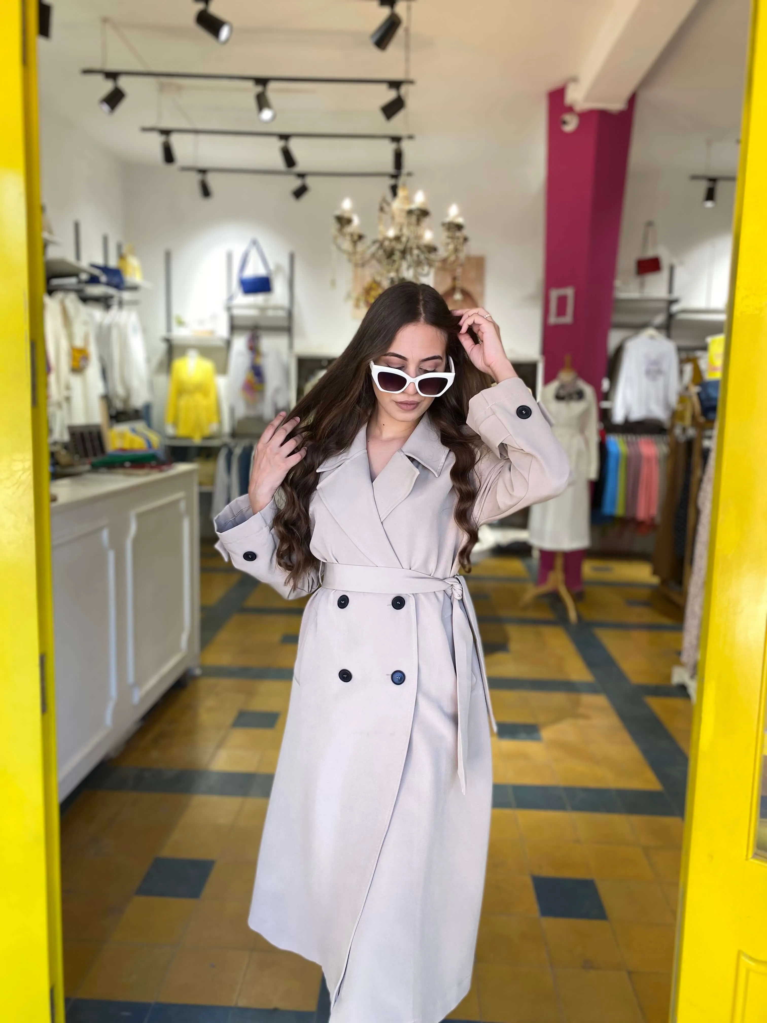 Trench-coat long
