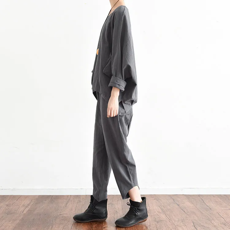 Women Summer Suits Loose Women Wide Legs ATM962315