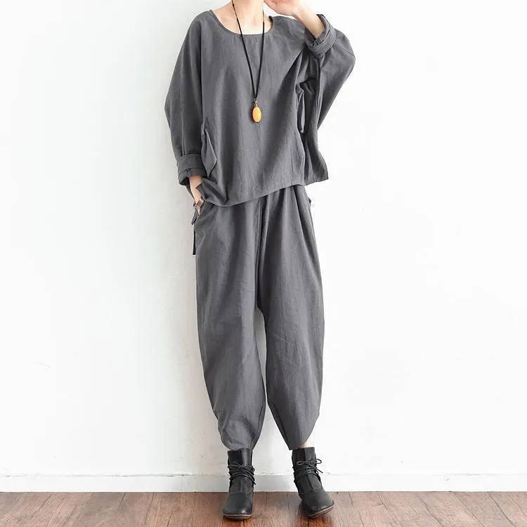 Women Summer Suits Loose Women Wide Legs ATM962315
