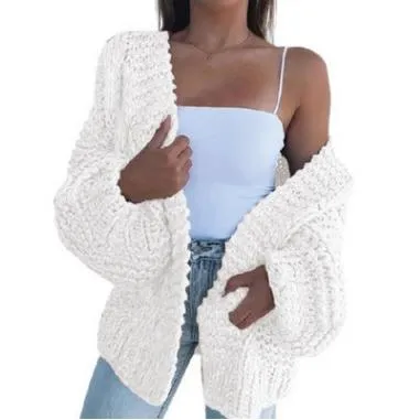 Women's Fashion Cable Knit Cardigan